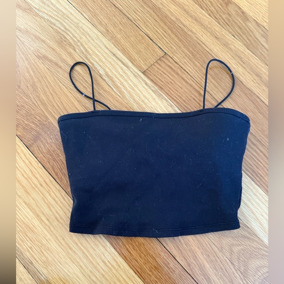 Alo Ribbed Spaghetti Strap Top - Picture 5 of 7